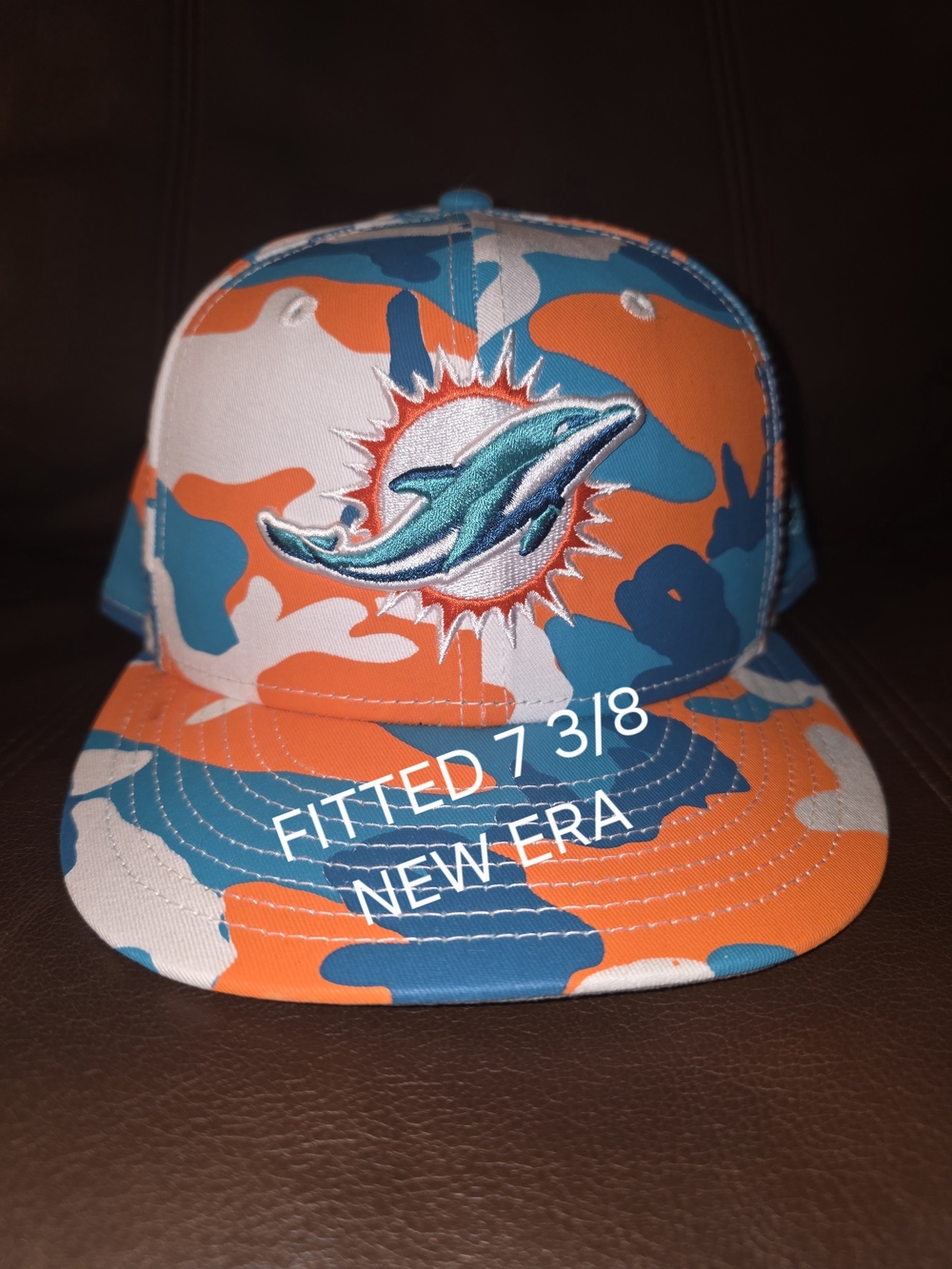 New Era 59FIFTY Fitted Hat - Orange Teal White
